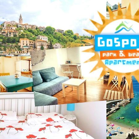 Gospoja Park & Beach Apartment Врбник Экстерьер фото